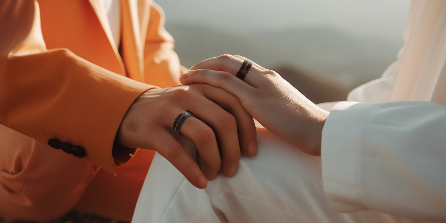 Young Couples Holding Hand and Wearing LerchPhi Rings