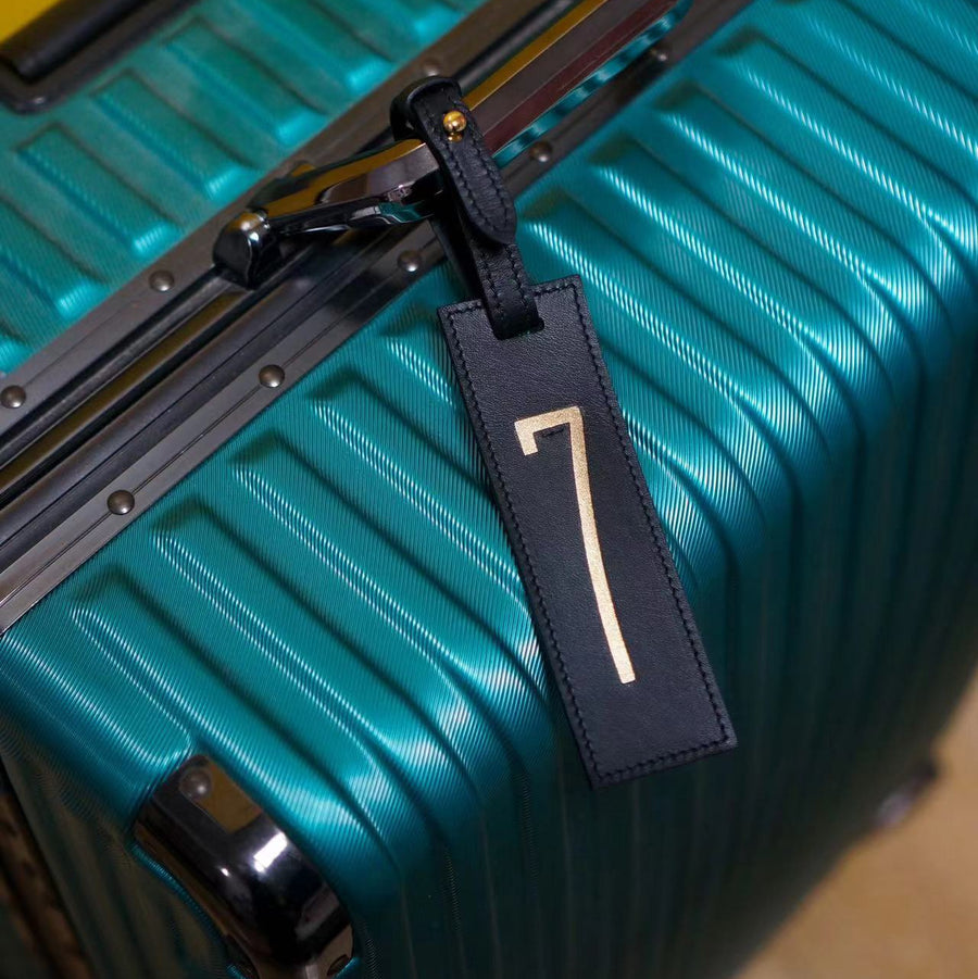 Personalized Leather Luggage Tag