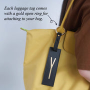 Personalized Leather Luggage Tag